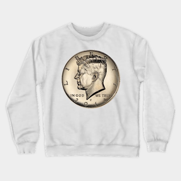 Kennedy coin Crewneck Sweatshirt by Corvons